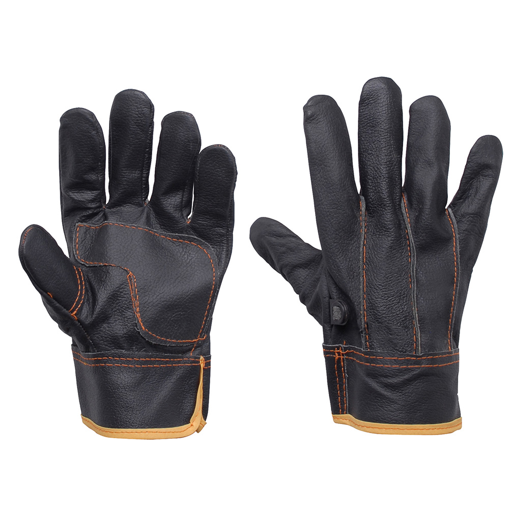 Guantes de piel de vacuno tipo operador unitalla