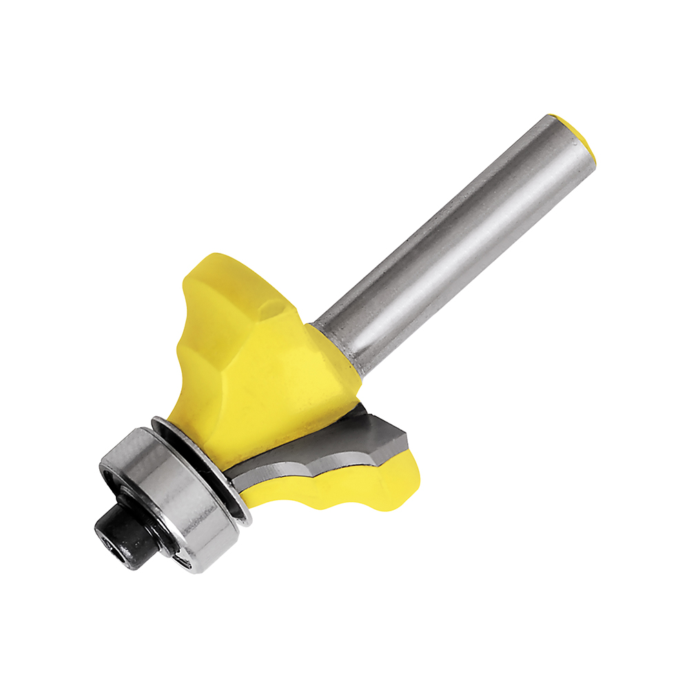 Broca para router de acero moldura clásica con balero 1-1/8" zanco de 1/4"