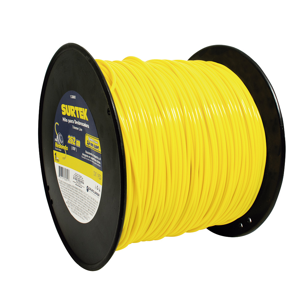 Nailon redondo para desbrozadora en carrete, 2.4 mm x 262 m