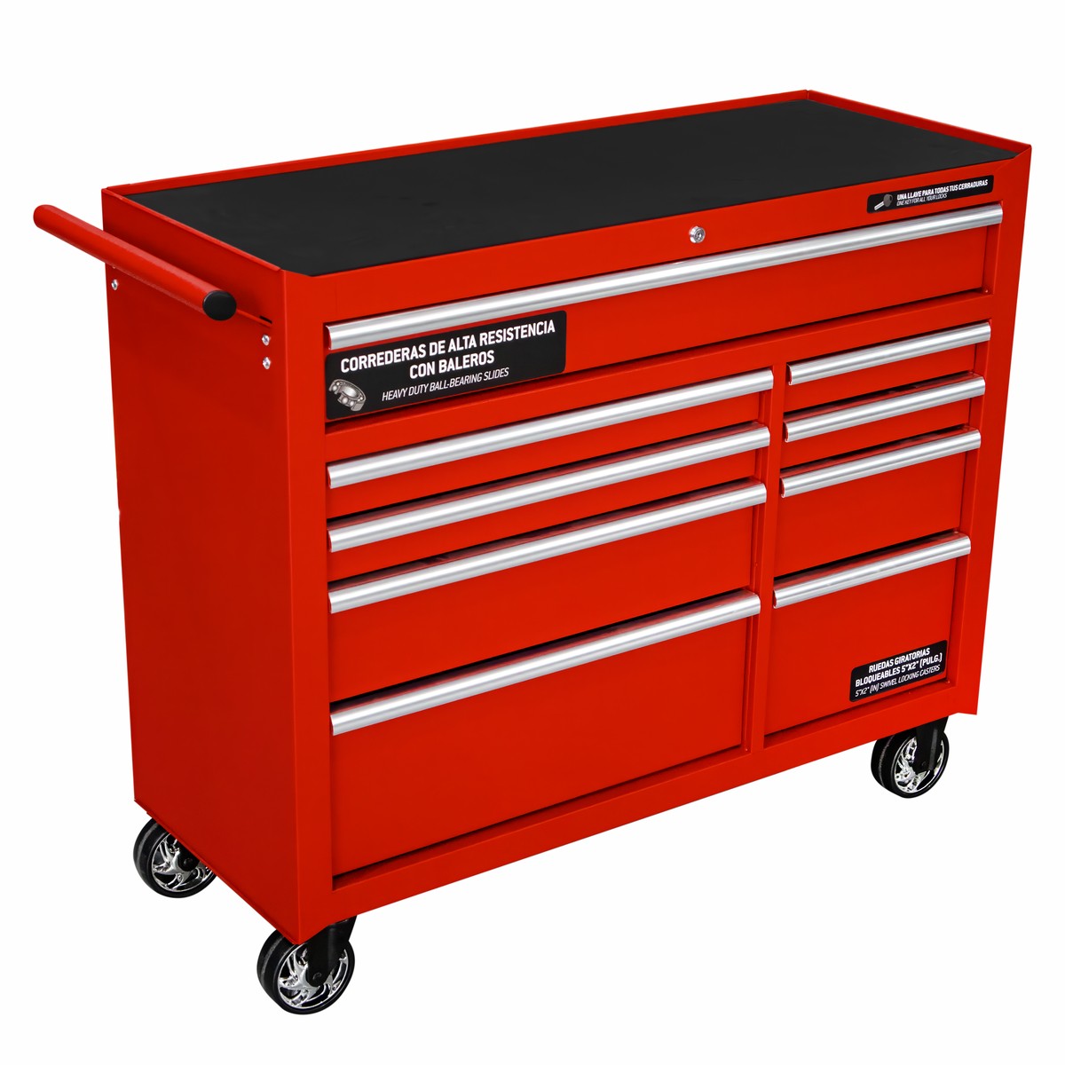 Gabinete móvil 15 gavetas color rojo serie P 46"