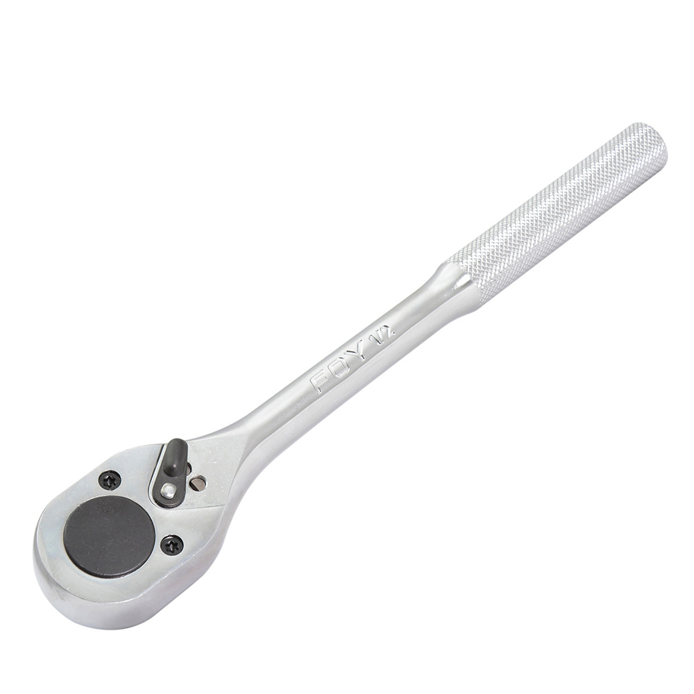 Matraca reversible cromada, para dado cuadro de 1/2"