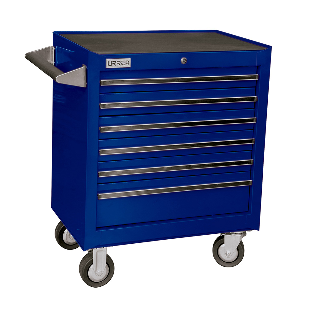 Gabinete móvil 6 gavetas color azul serie X 27"