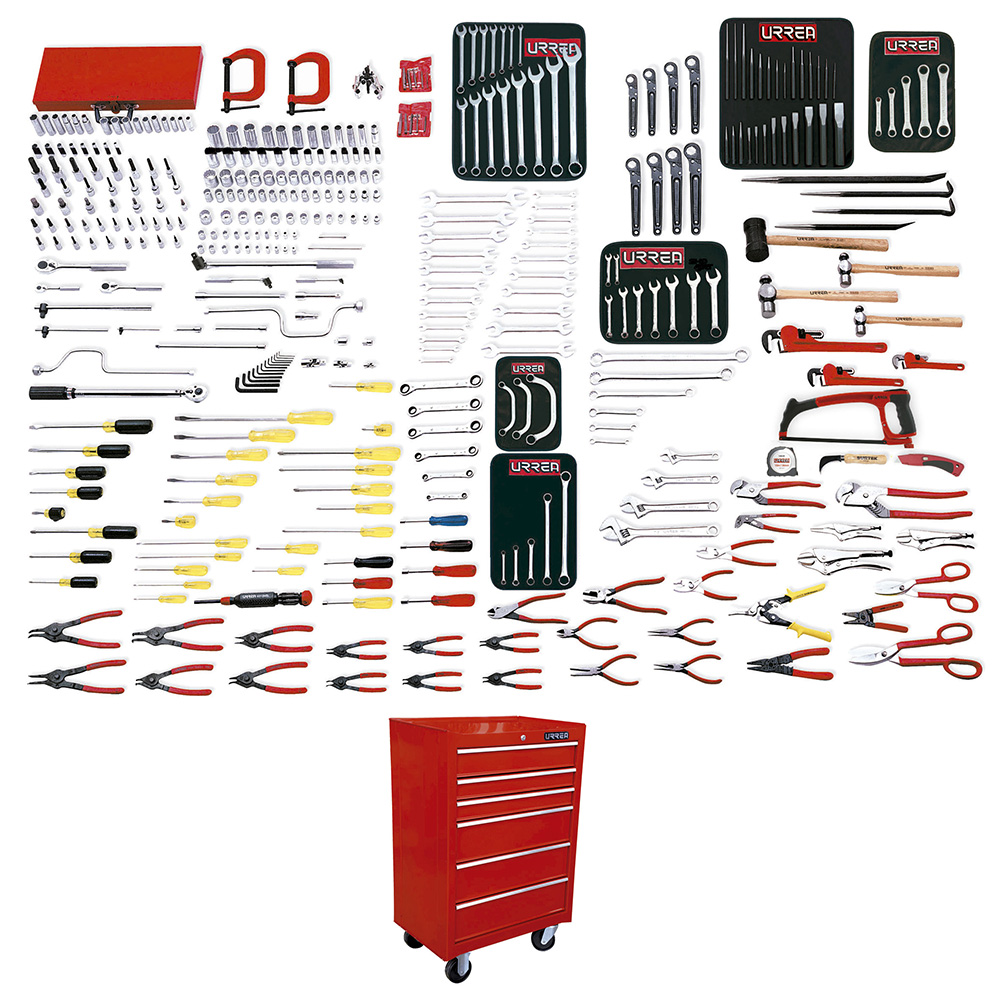 Juego maestro industrial combinado 399 piezas, con gabinete EX27M6