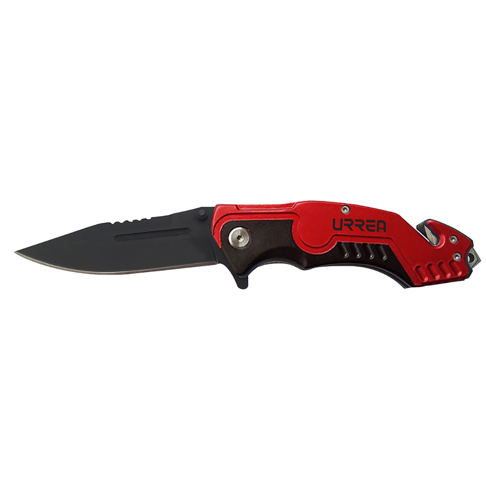 Navaja abatible de acero inoxidable para emergencias, 8-1/4"