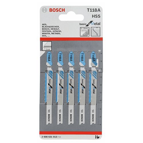 SEGUETA TIPO T, METAL  T118A (C/U)