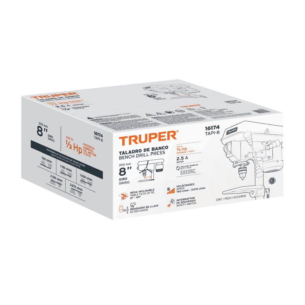 Caja de empaque de repuesto para TAPI-8, TRUPER