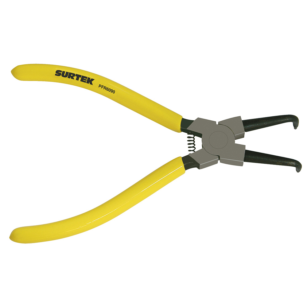 Pinza para anillos de retención con doble mango de vinil fijas tipo interno ángulo de 90°