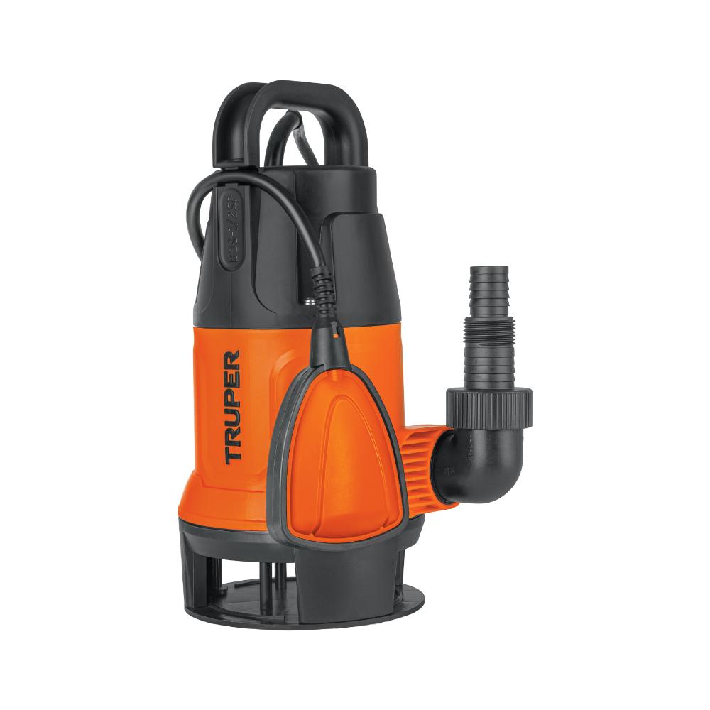 Bomba sumergible plástica, 1/2 HP para agua sucia, TRUPER