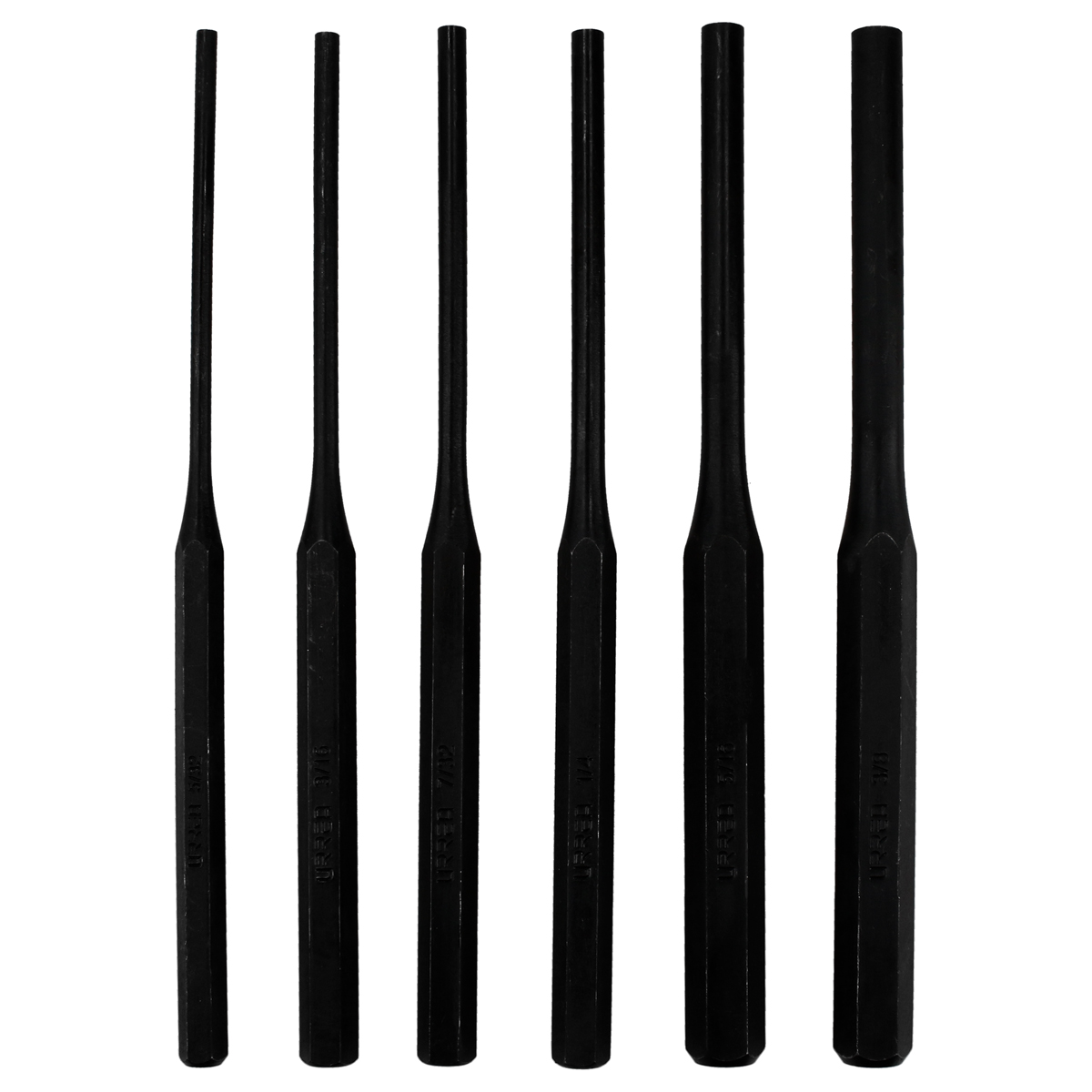 Juego de punzones extra largos, 6 piezas