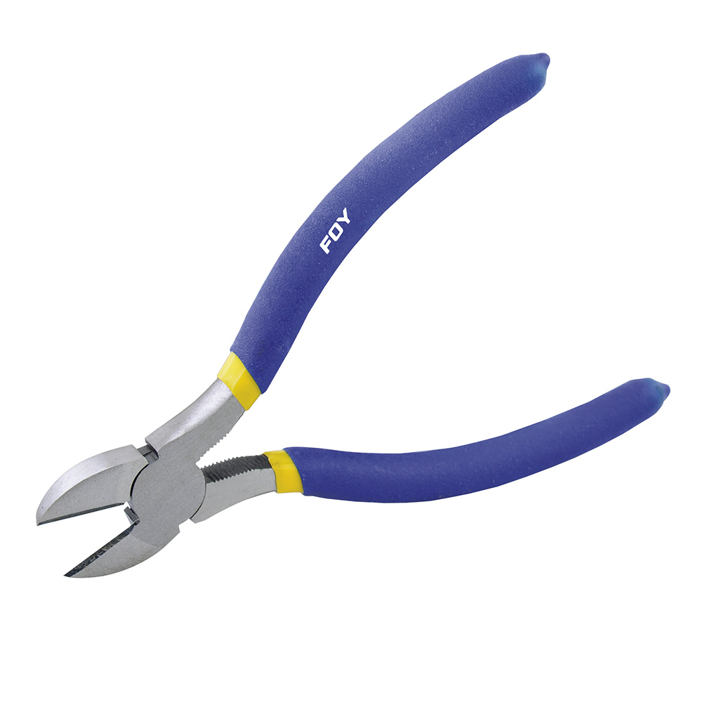 Pinza para electricista con mango doble plastisol corte diagonal de 8"