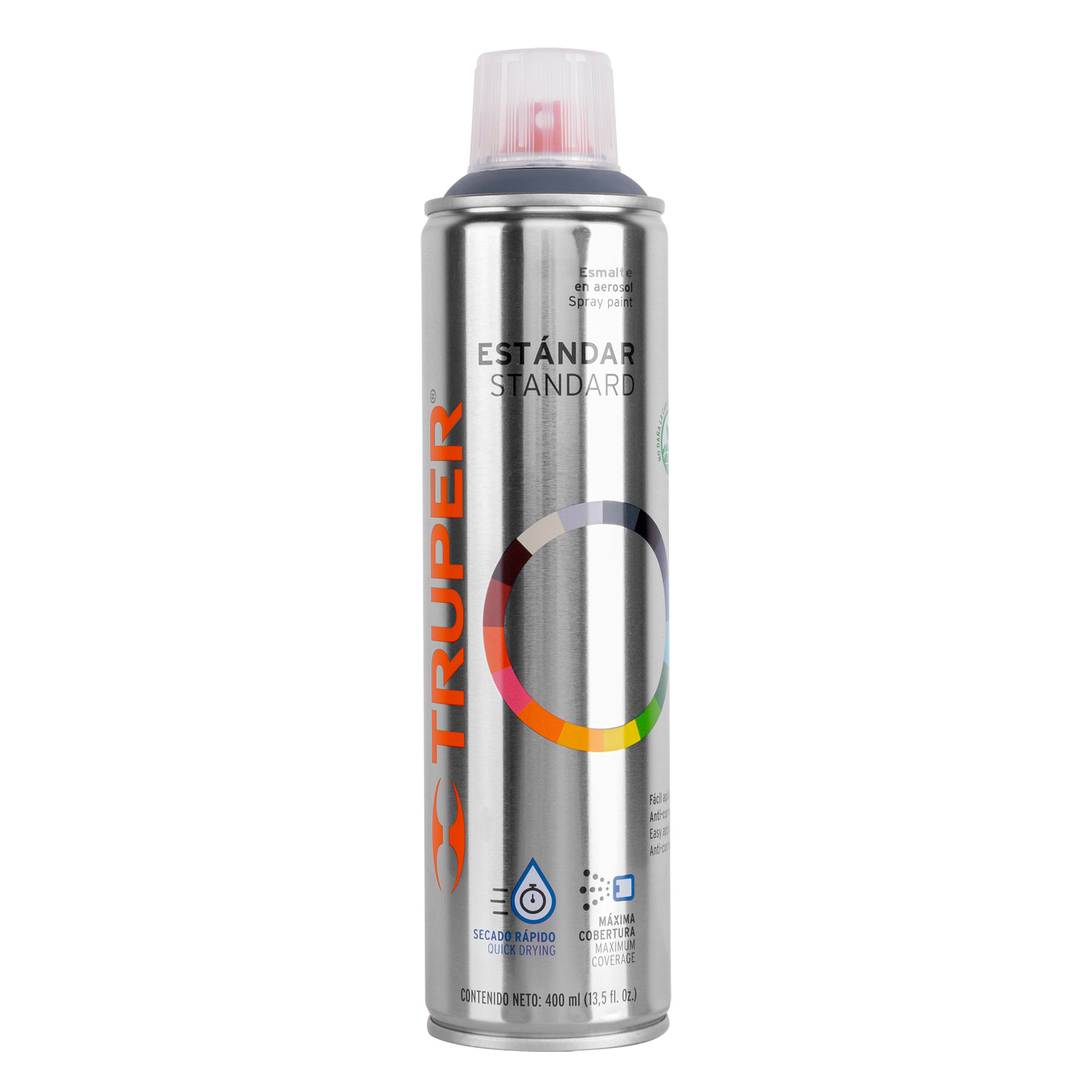 Pintura aerosol gris primario, bote esbelto 400 ml, TRUPER