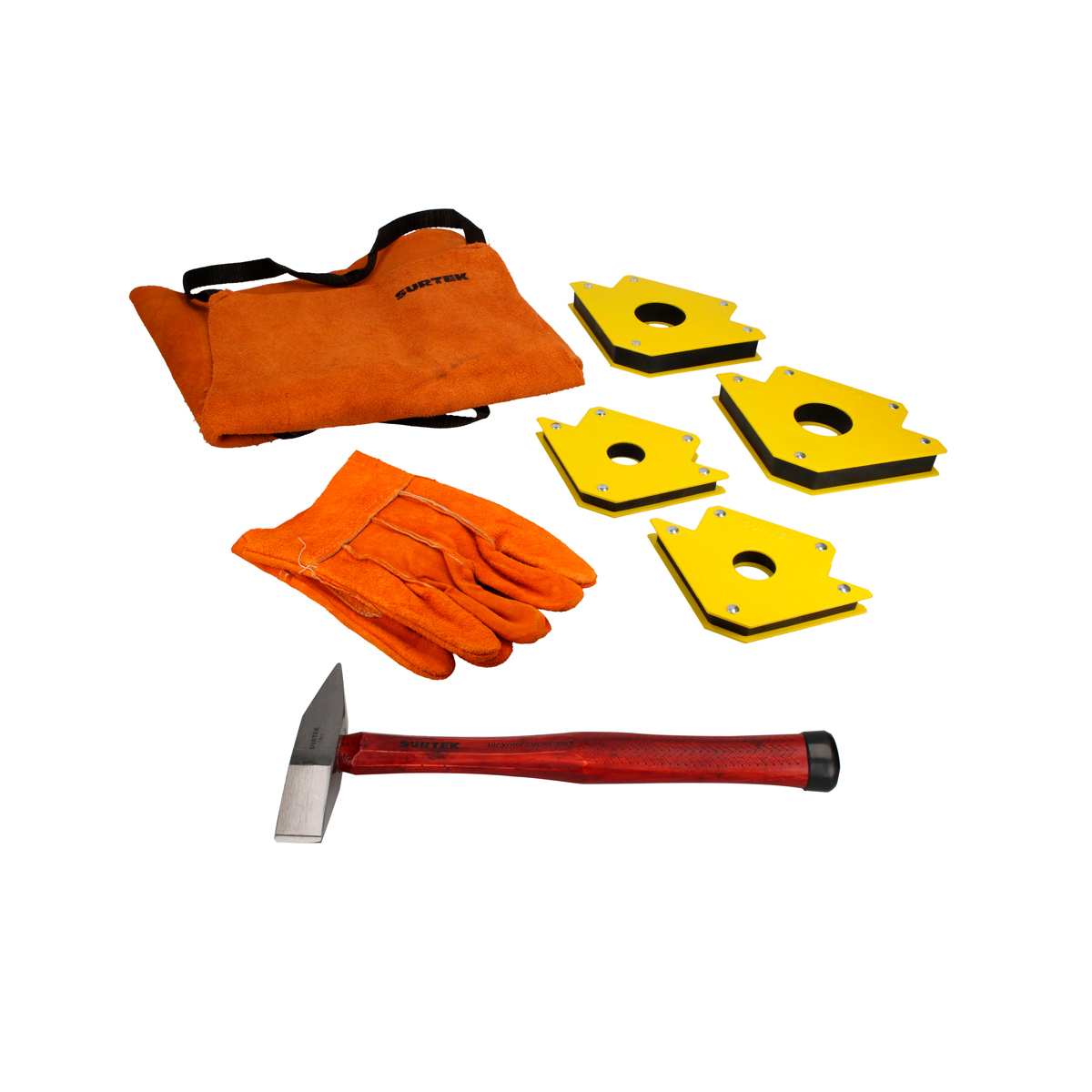Juego combinado de herramienta para soldar con martillo para herrero oz, 7 piezas