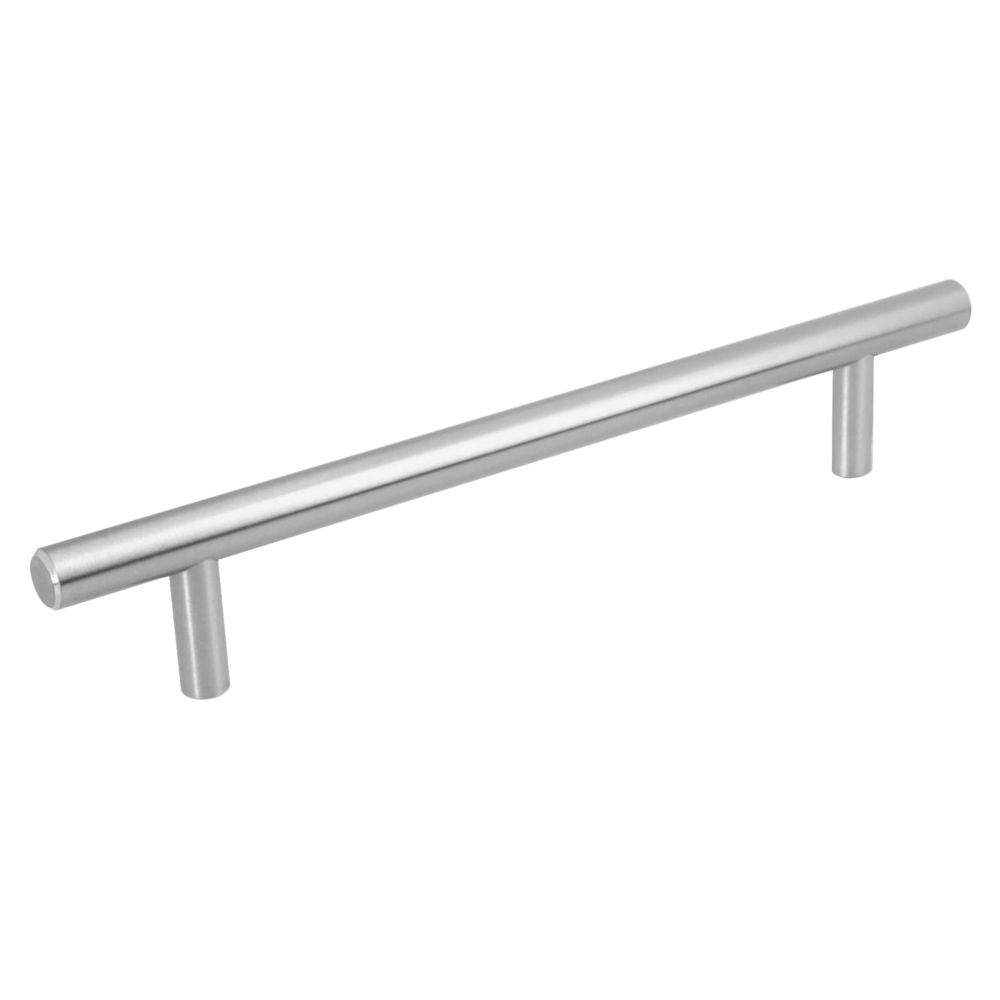 Jaladera de acero, 160mm, línea Cilindro, níquel, HERMEX
