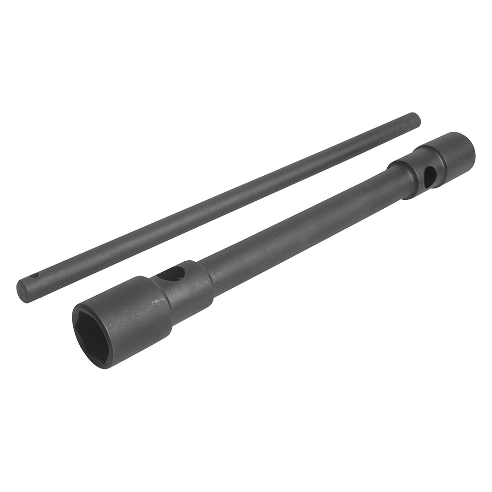 Llave de artillería pavonada doble boca hexagonal en pulgadas, 1-1/16" x 1-1/4"