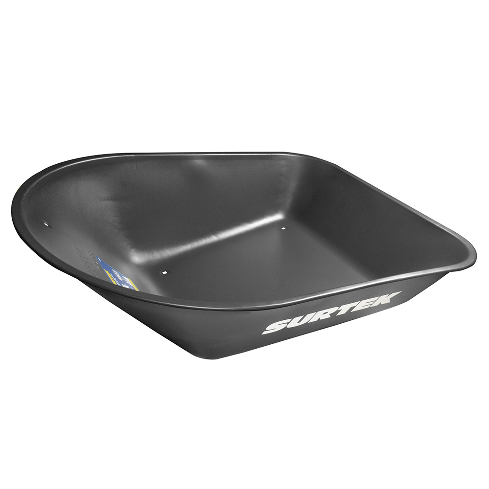 Concha de acero para carretilla herraje tipo americano 5.5 Ft3, negra