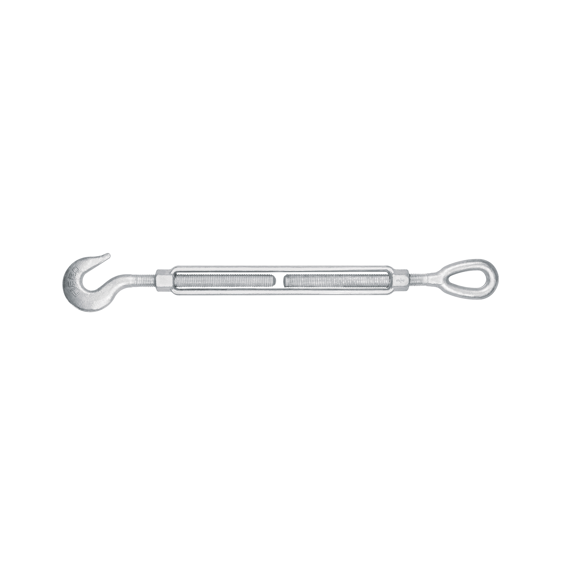 Tensor forjado 3/4 x 12' ojo - gancho, galvanizado, FIERO