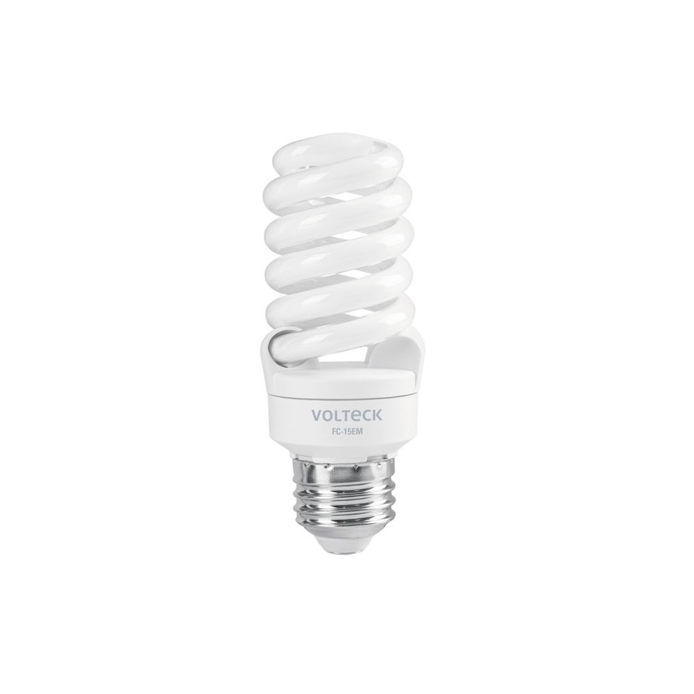 Lámpara espiral mini T2 15 W luz de día en blíster, VOLTECK