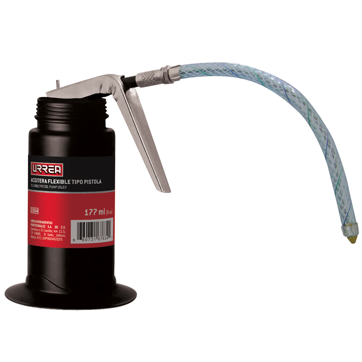 Aceitera flexible tipo pistola de 177 ml