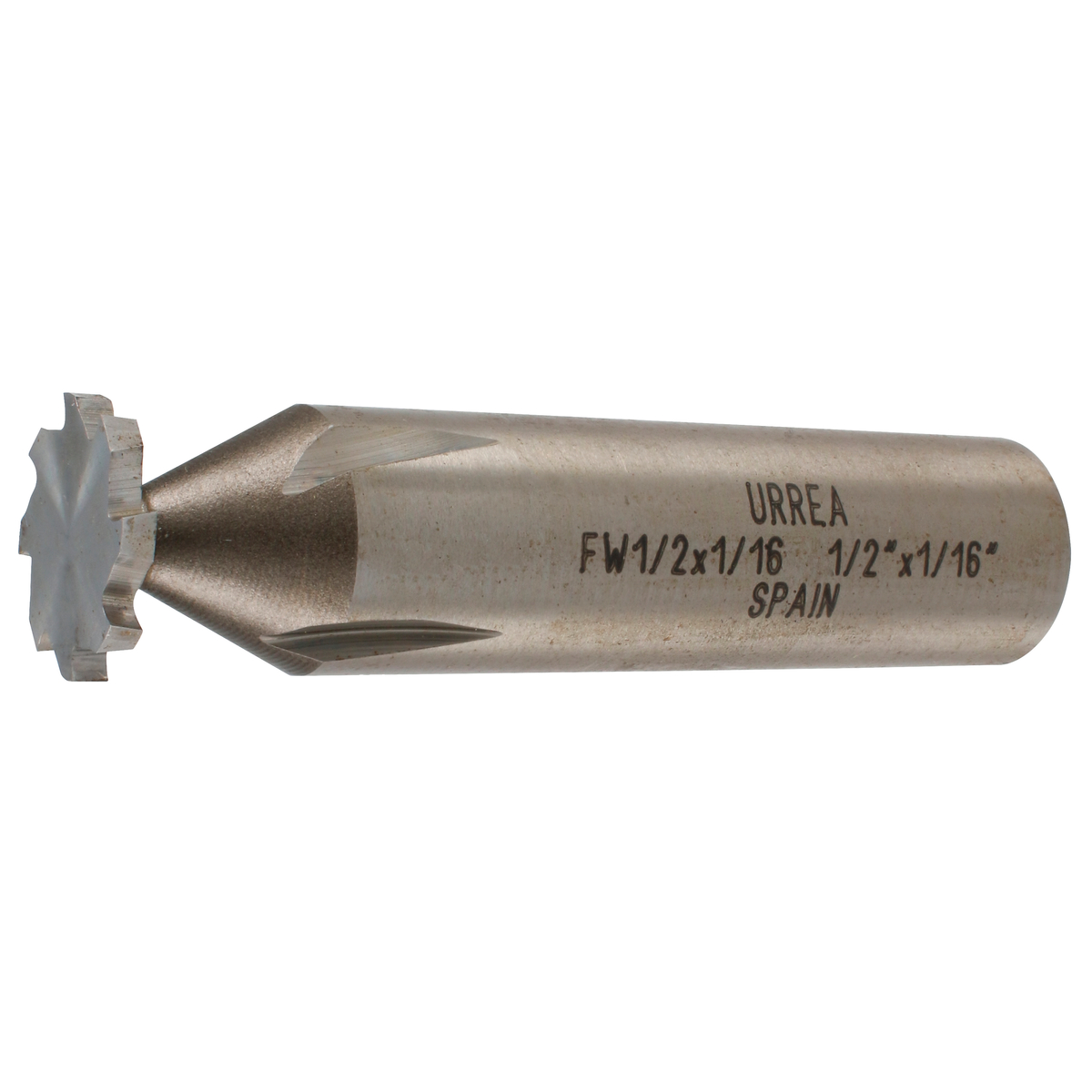 Fresa tipo woodruff de acero 1/2" x 1/16"