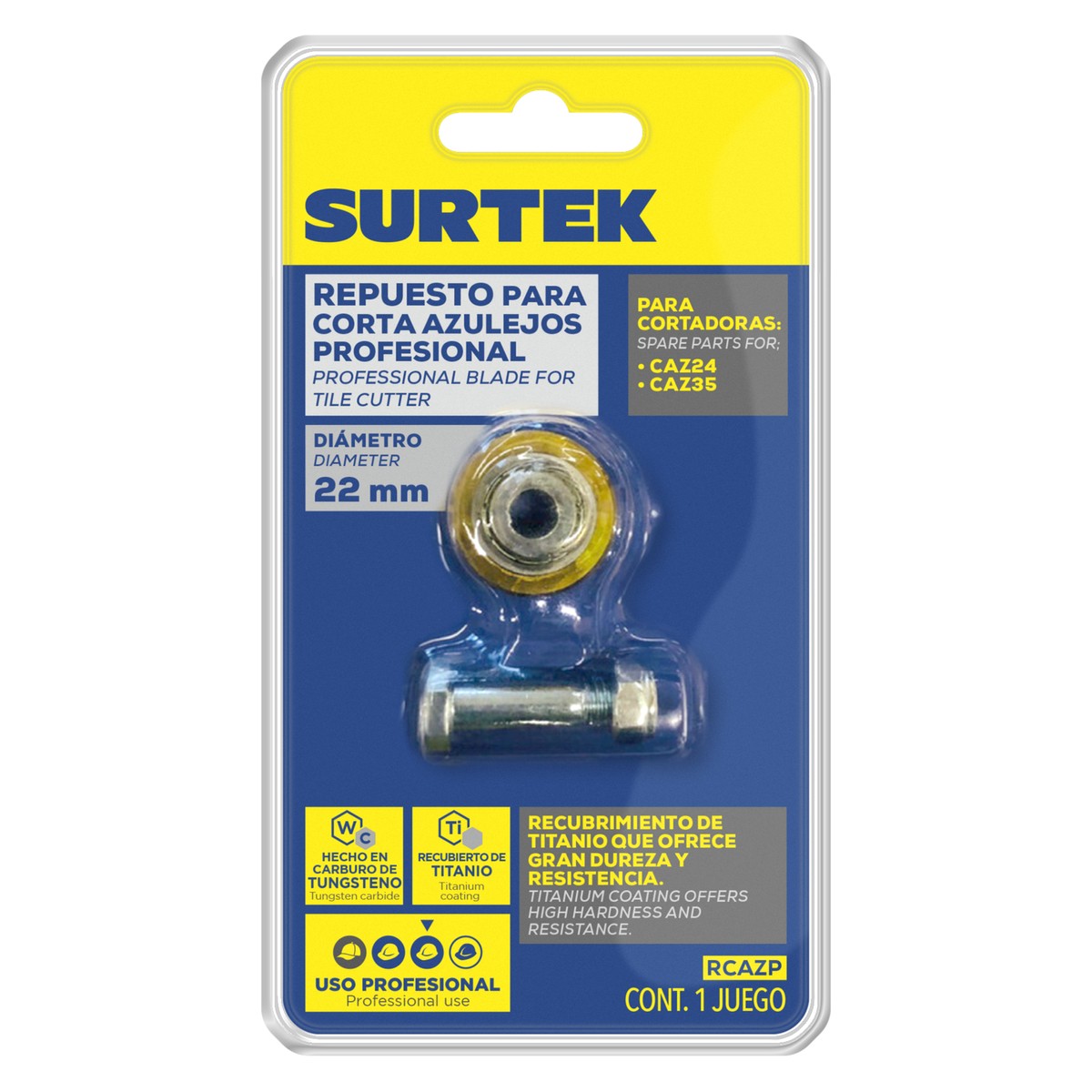 Repuesto de cuchilla para corta azulejos 22 mm CAZ24, CAZ35