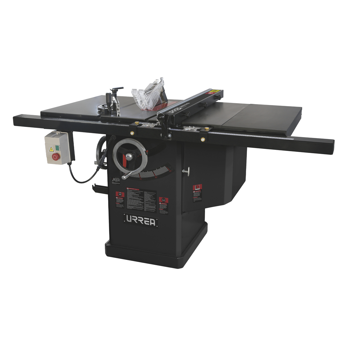 Sierra de mesa con ducto de salida para polvo 10", 3 HP, 2200 W, 220 V, 3580 RPM
