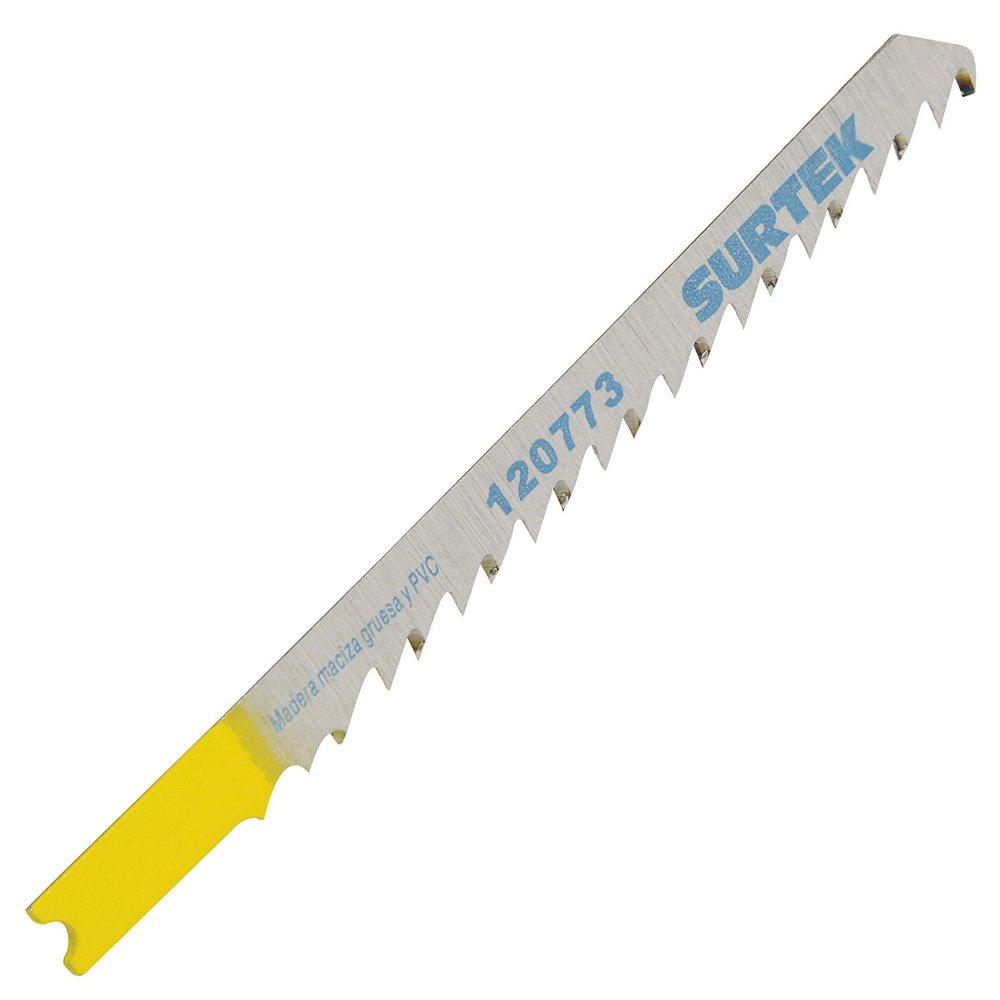 Segueta para sierra caladora zanco tipo U para corte recto, acabado grueso, 100 mm, 6 dpp