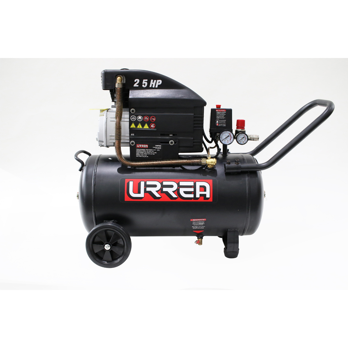 Compresor de aire eléctrico lubricado 50 Lt, 2.5 HP, 120 V