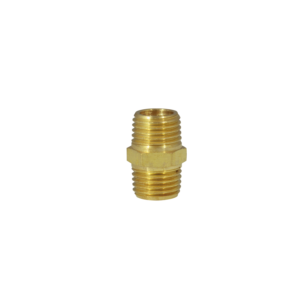Conector de latón 1/4" NPT, macho