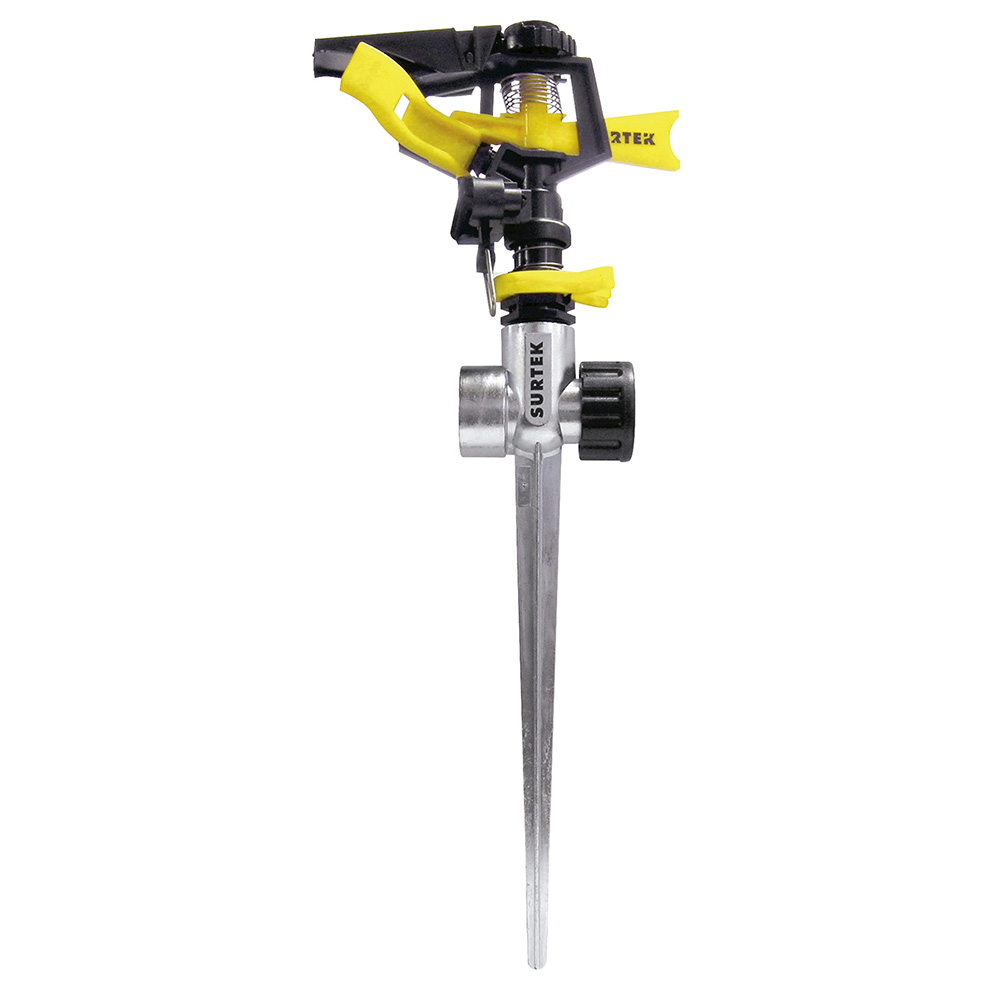 Aspersor plástico regulable por pulsación, 3/4" GHT, 1 vía