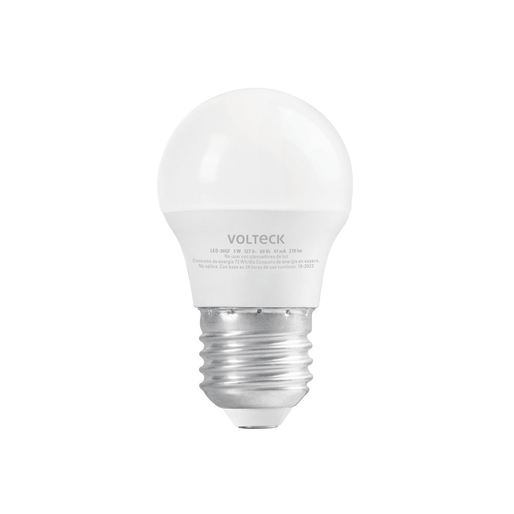 Foco LED 3W (25W) G45, 6500K blanca fría, 270 lm, blíster