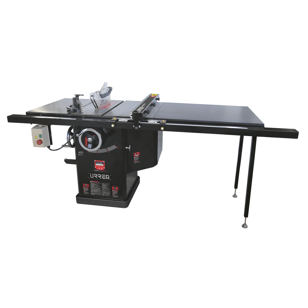 Sierra de mesa con ducto de salida para polvo 12", 5 HP, 3500 W, 220 V, 3580 RPM