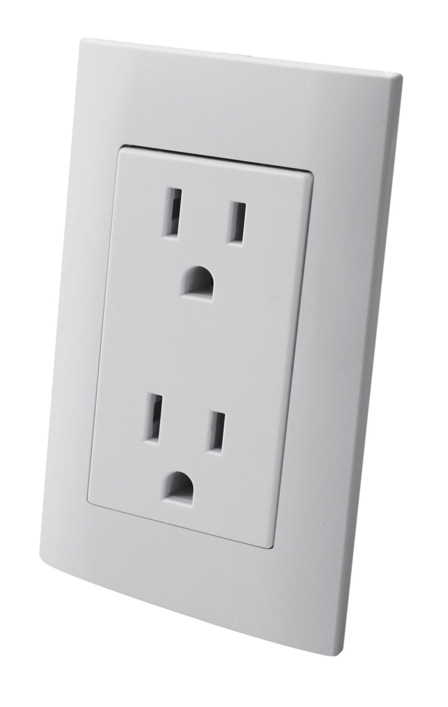 Contacto duplex oculto aterrizado con placa plastica - Champagne - Linea ALTIMUS