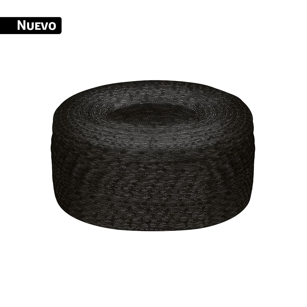 Piola de nylon paracord de 4mm, rollo, negro, 1kg, FIERO