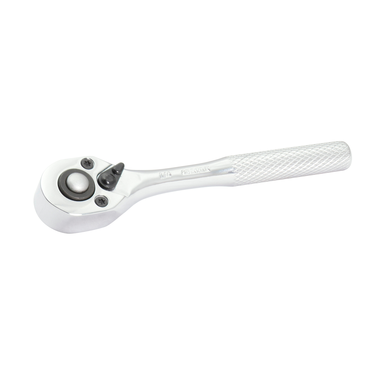 Matraca reversible cromada, quick release, para dado cuadro de 3/8"