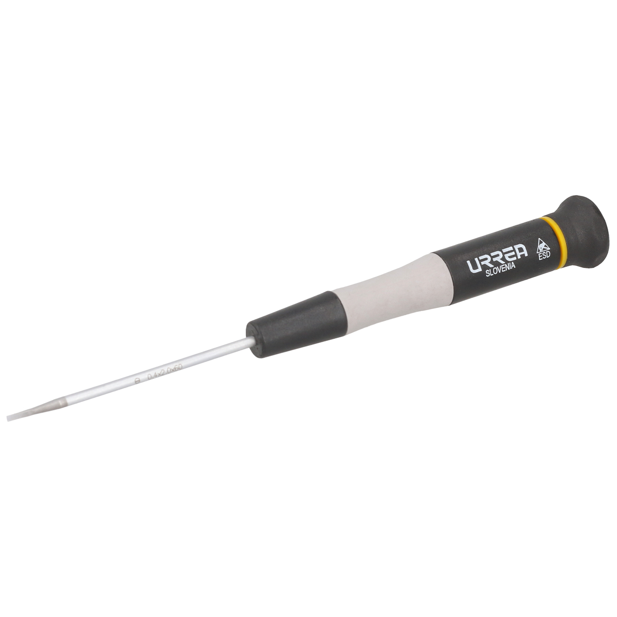 Destornillador de precisión ESD anti-estáticos, punta plana 5/64" x 2-3/8"