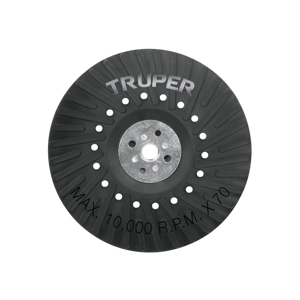 Respaldo para discos de lija 7', eje M14, TRUPER