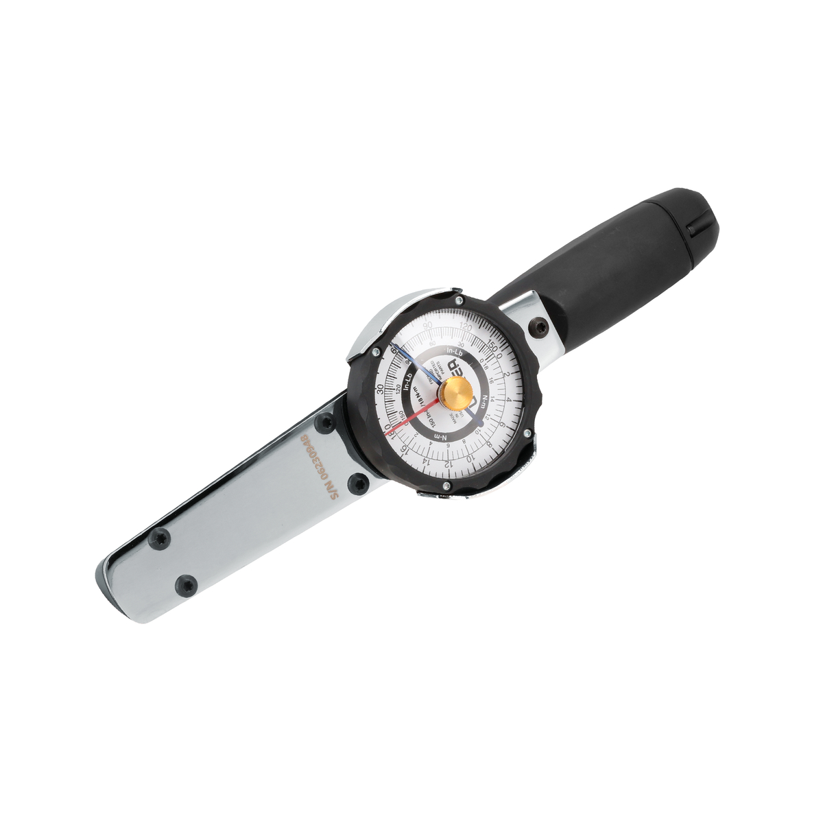 Torquímetro de carátula cuadro de 3/8", 0-150 in-lb