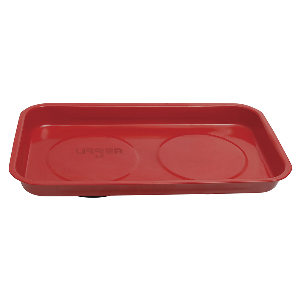 Charola magnética con cubierta de pintura electrostática, rectangular, 24 cm x 14 cm