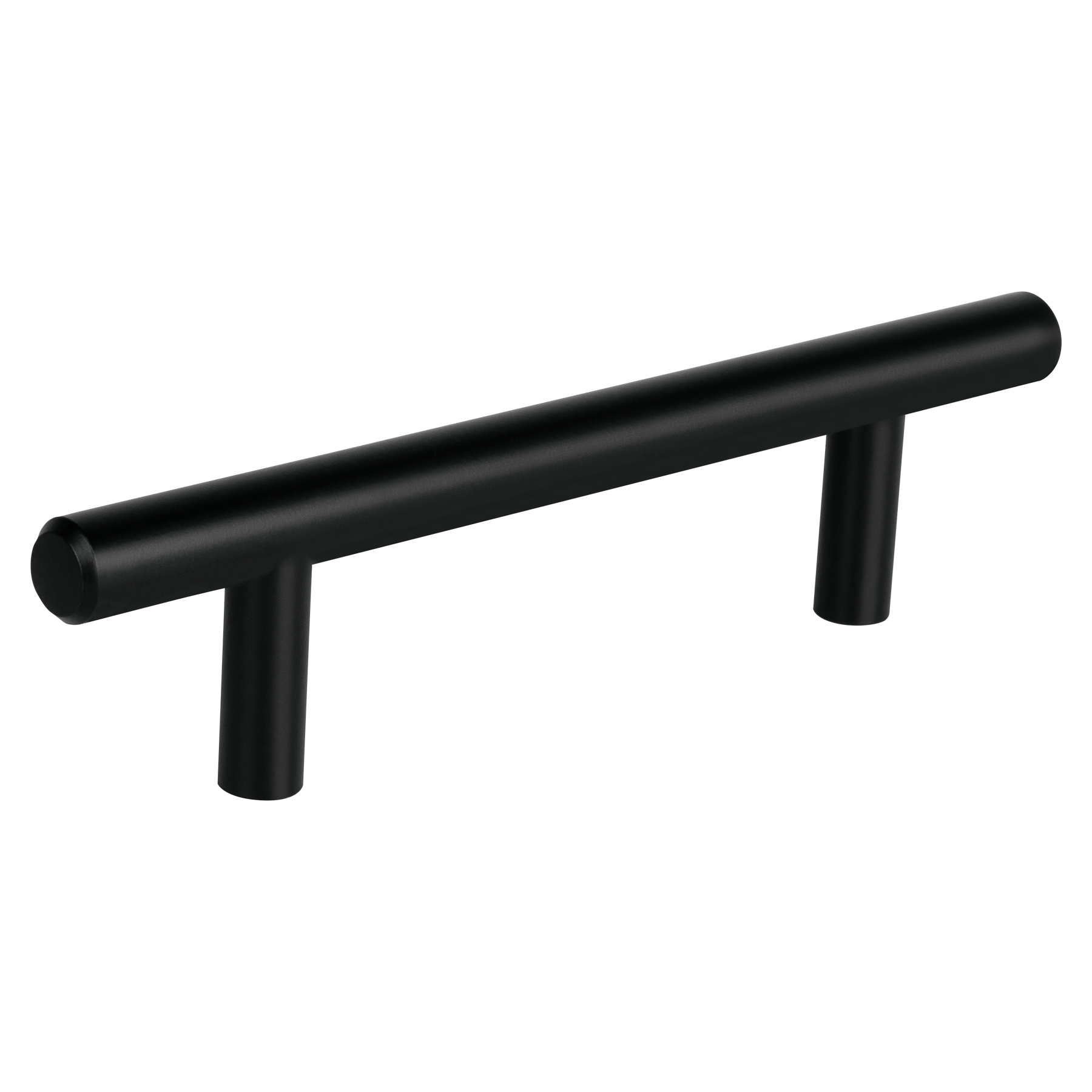 Jaladera de acero, 96mm, línea Cilindro, negro, HERMEX