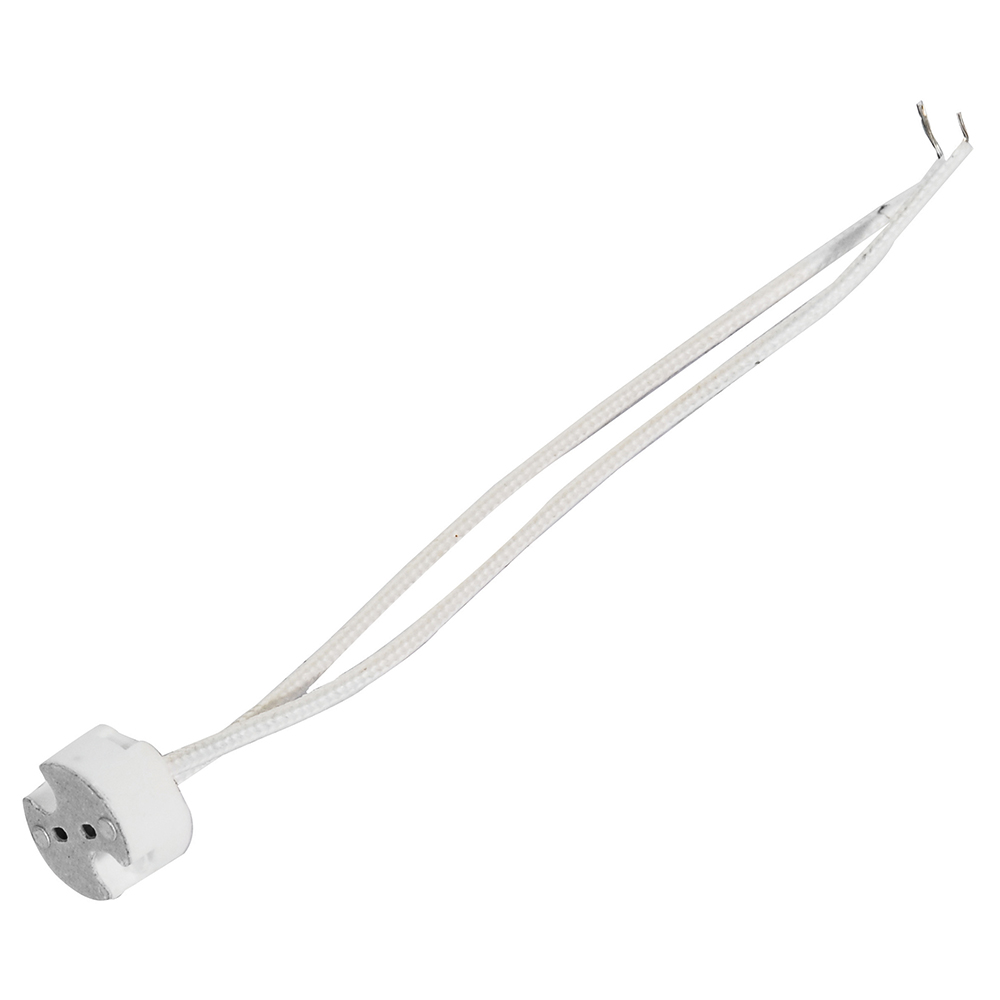 Portalámpara para MR base BIPIN 2 cm, color blanco