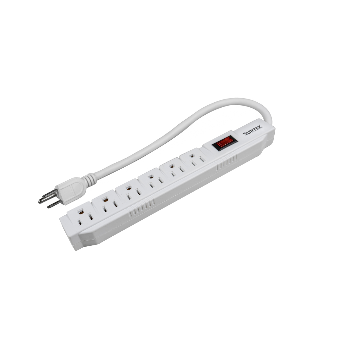 Supresor de picos 6 entradas cable 450 J, de 45 cm