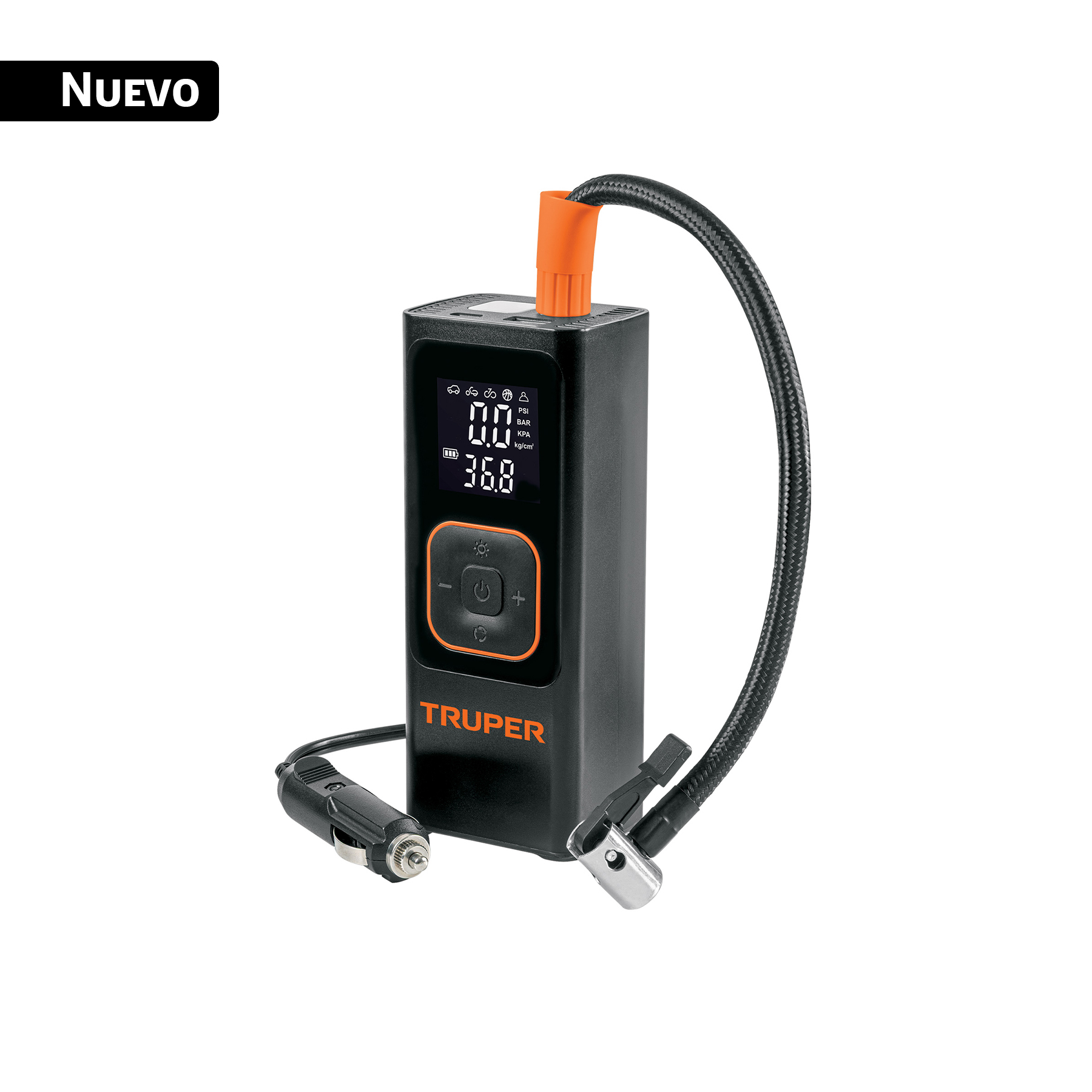Inflador de aire inalámbrico portátil 150 PSI, TRUPER
