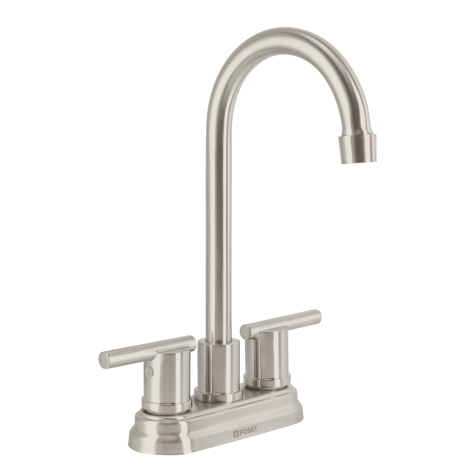 Mezcladora satín 4' para lavabo cuello tipo bar, ELEMENT