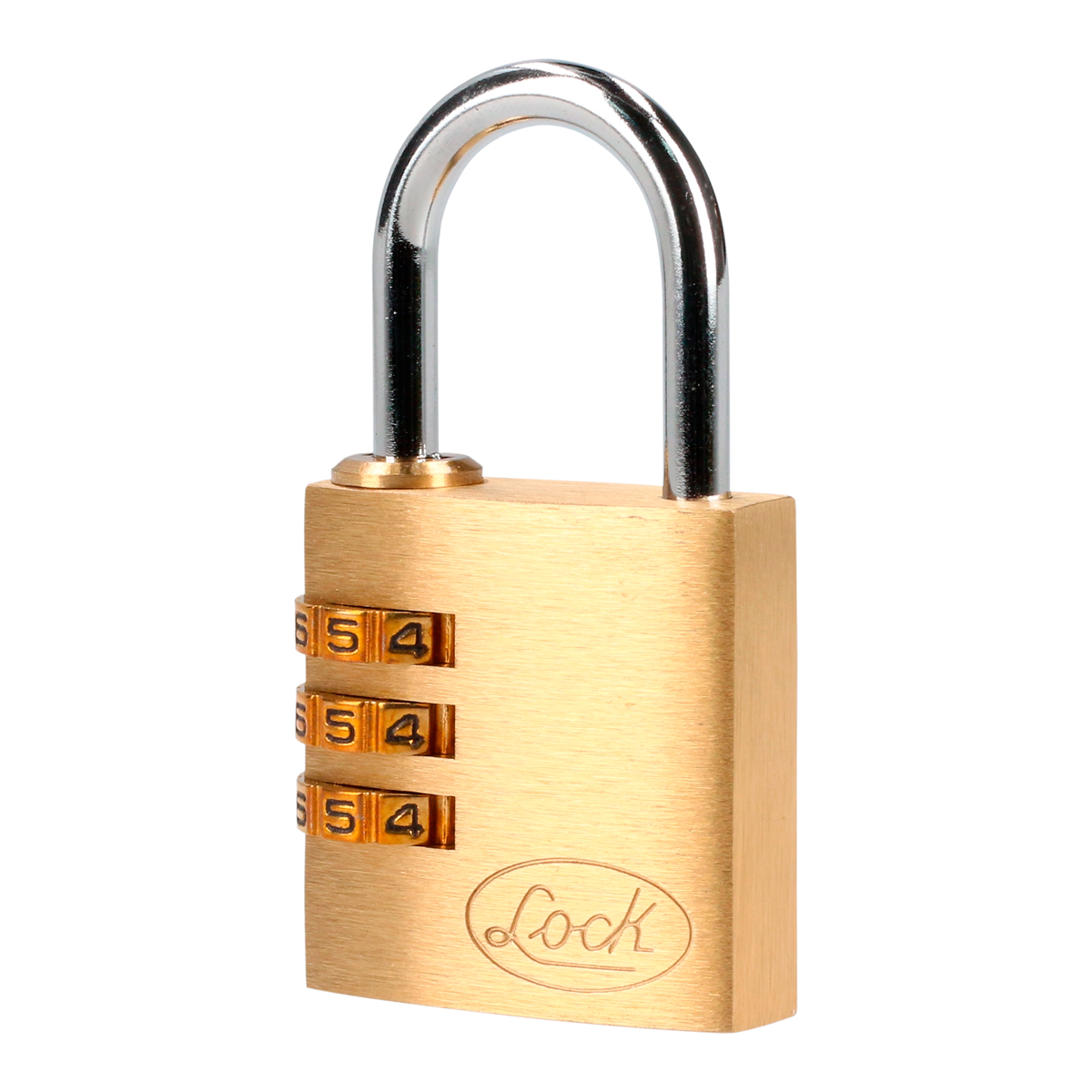 Candado de combinación programable para maleta, latón, 30 mm