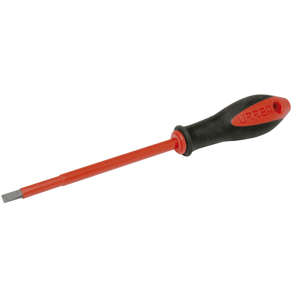 Destornillador con mango bimaterial 1000 V, punta plana de 7/32", 5"