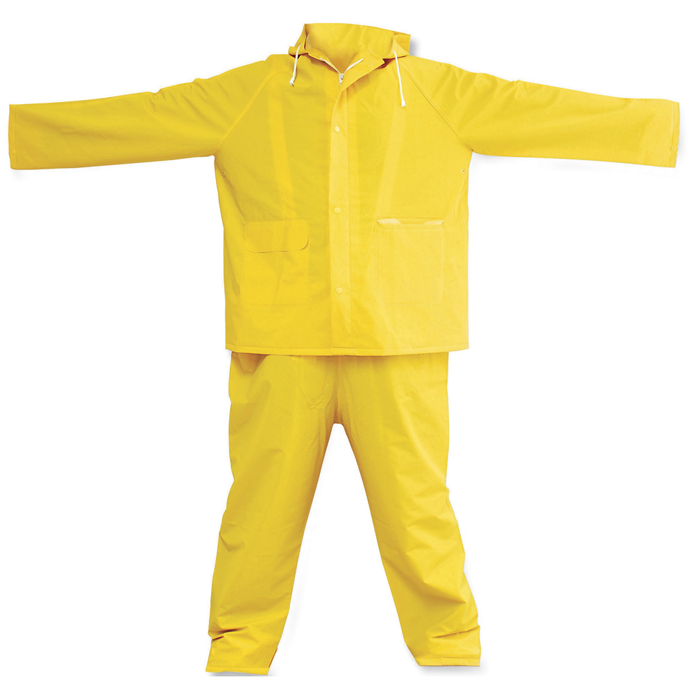 Traje impermeable sin reflejante con interior de poliéster EG, 2 piezas