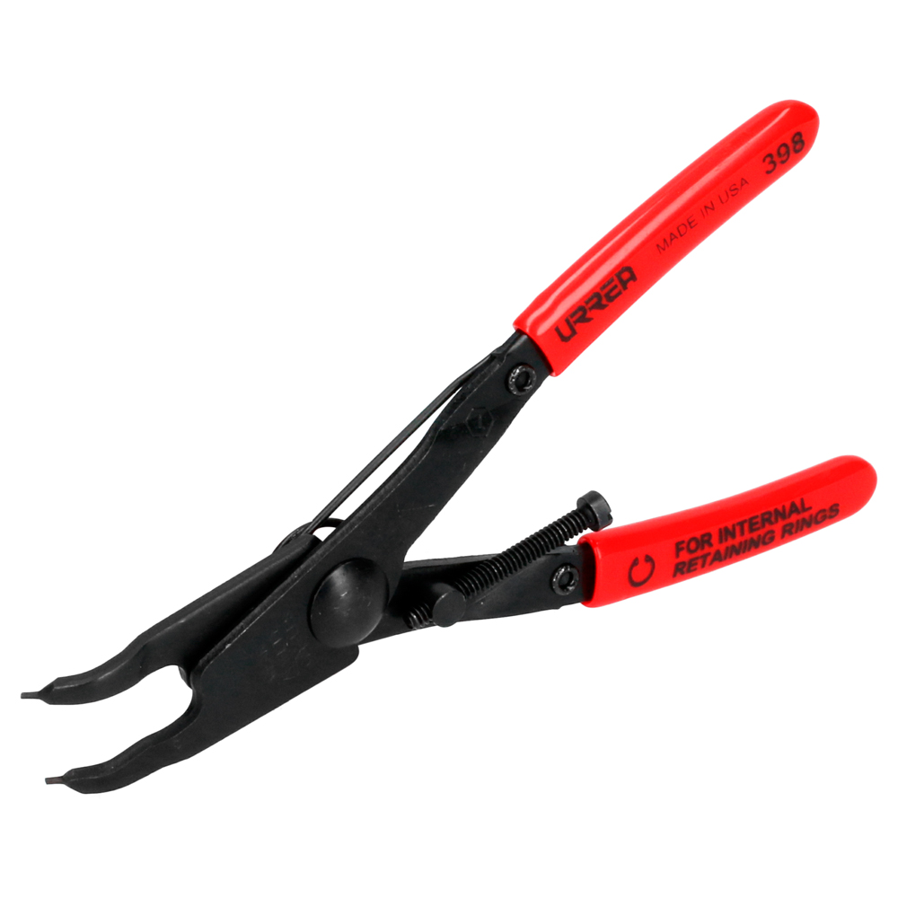 Pinza para anillos de retención con mango rubber grip fijas tipo interno ángulo de 45°