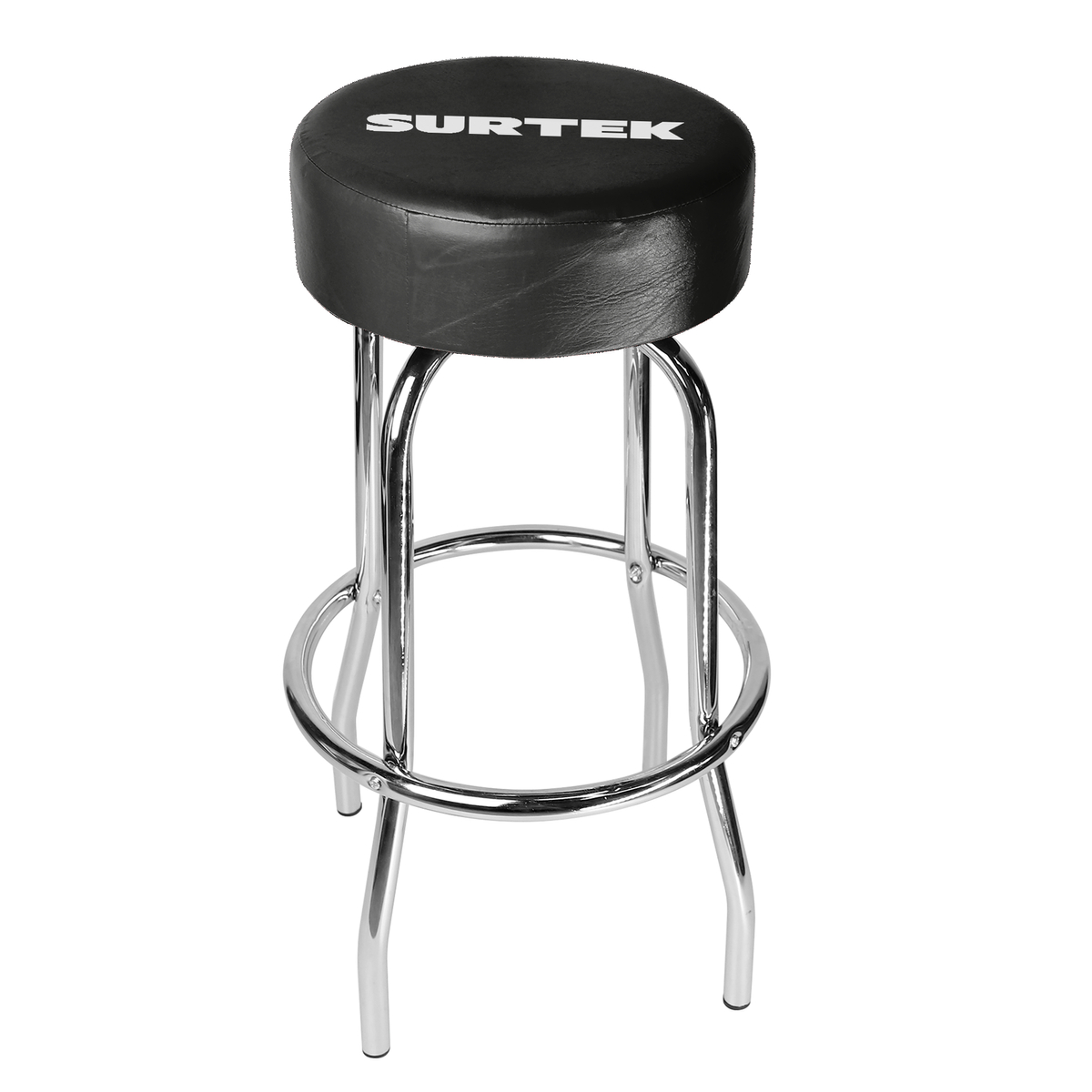 Banco para mecánico acolchonado color negro, 77 cm