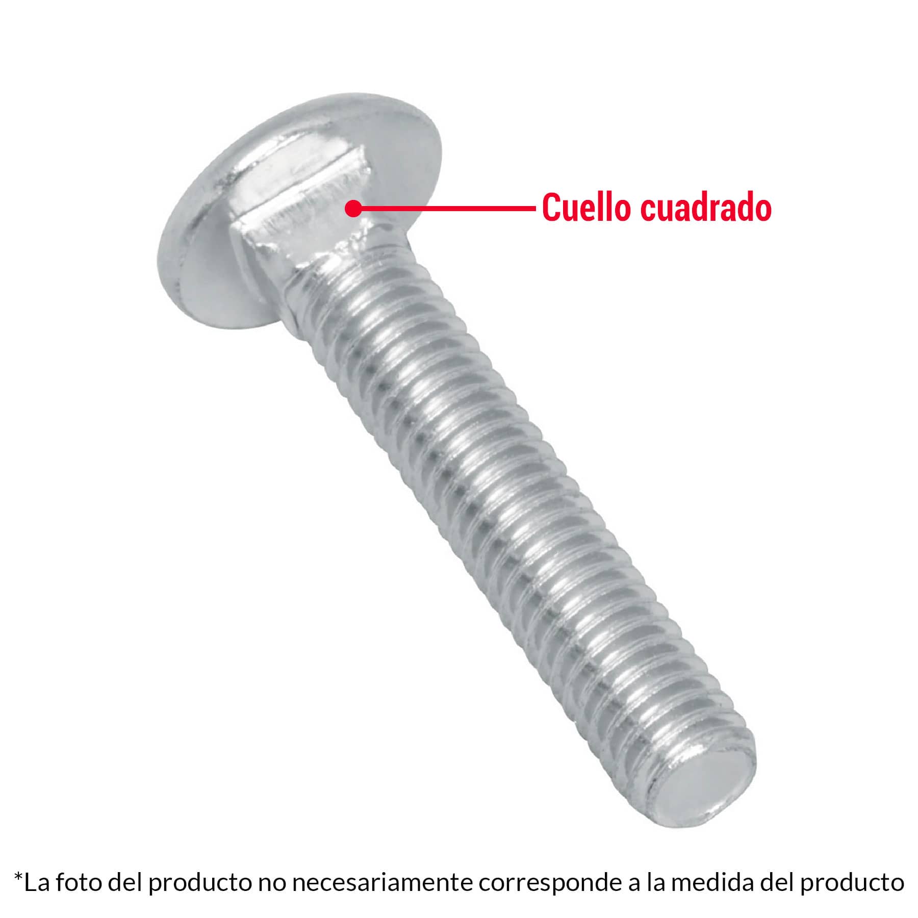Bolsa con 50 tornillos 3/8' x 2-1/4' tipo coche, FIERO
