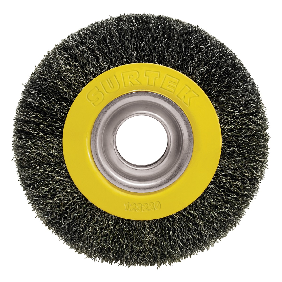 Carda circular ondulada alambre delgado para esmeril 6" x 0.35mm, 19 mm espesor